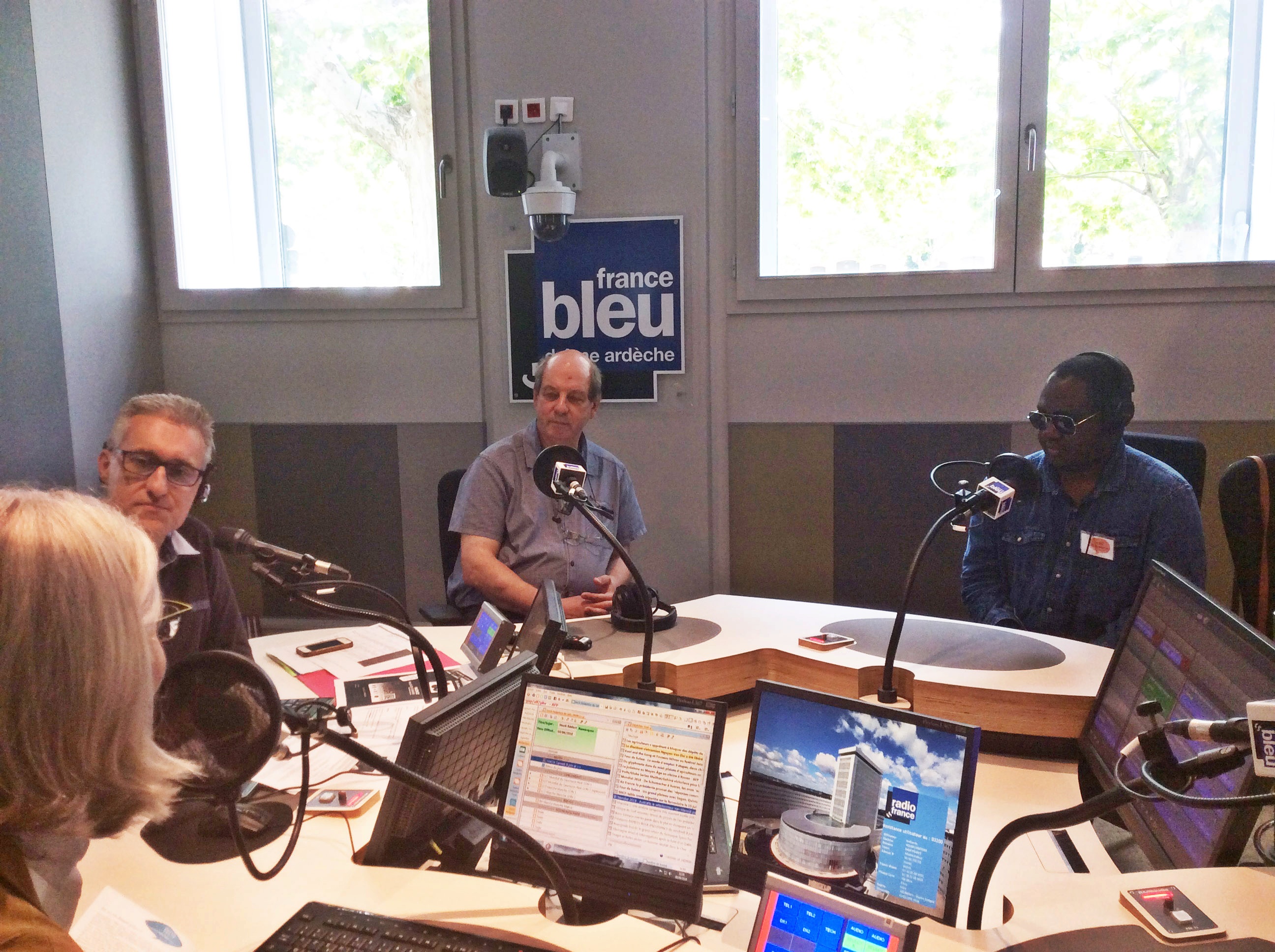 Jean Daro et Rama Likibi à France bleu Drôme Ardèche
